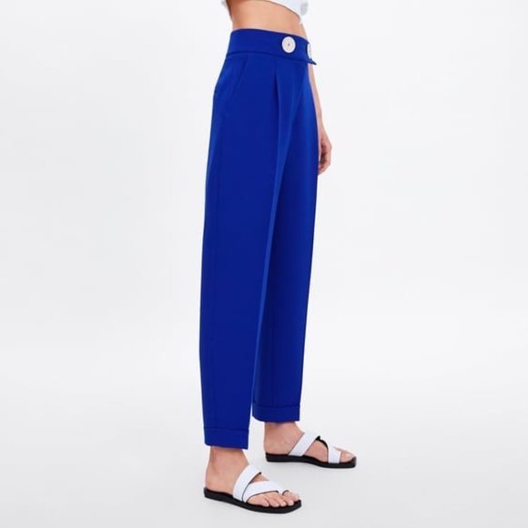 Blue ZARA Pants - Picture 1 of 2